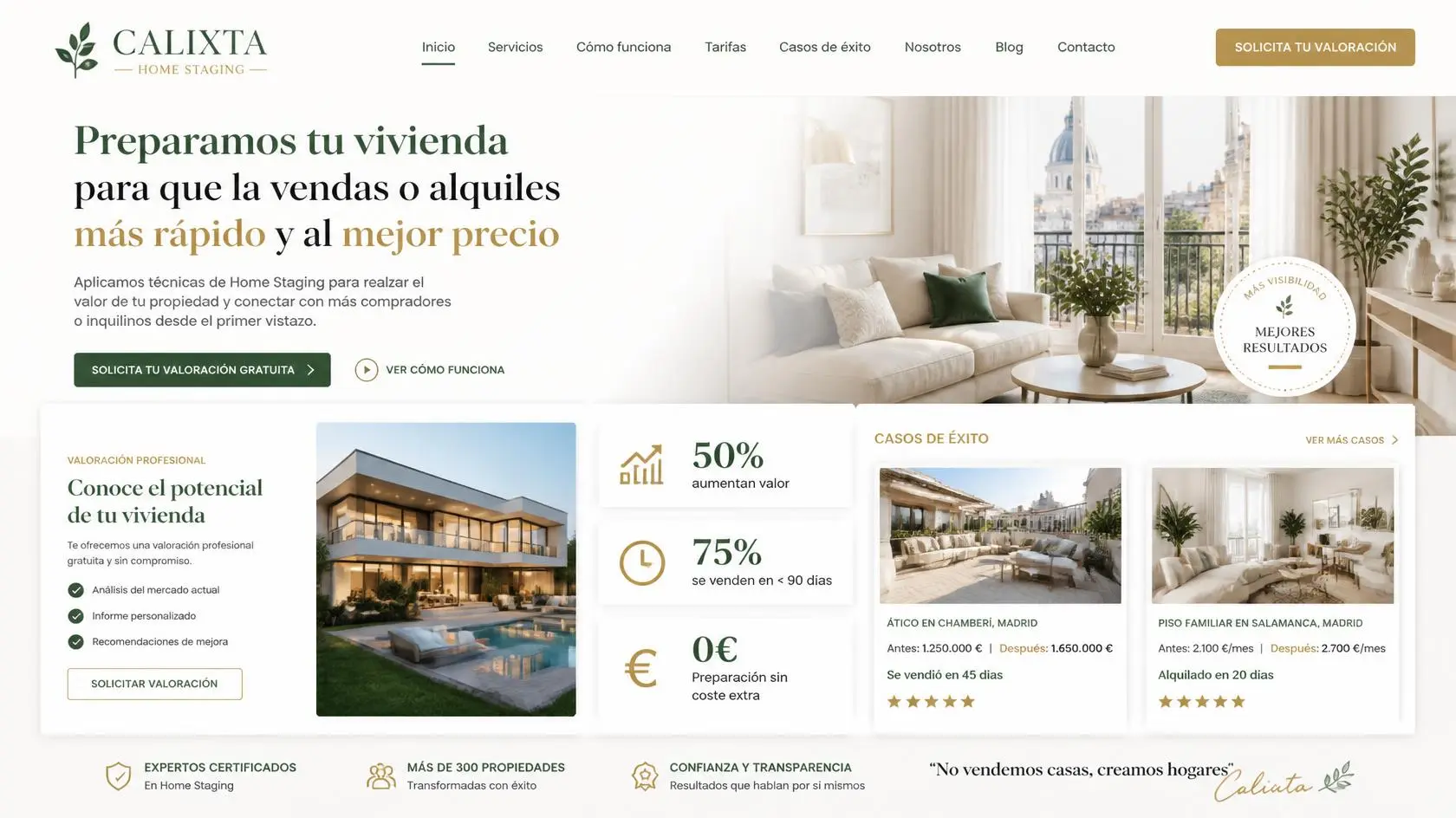 Web Inmobiliaria Sencilla y Visual
